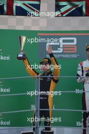 Race, the podium: 2nd Nirei Fukuzumi (JAP) ART Grand Prix 03.09.2017. GP3 Series, Rd 6, Monza, Italy, Sunday.