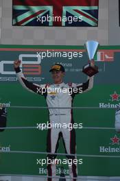 Race, the podium: winner George Russell (GBR) ART Grand Prix 03.09.2017. GP3 Series, Rd 6, Monza, Italy, Sunday.
