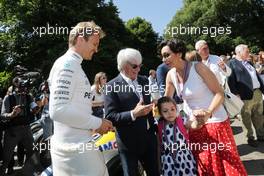 Nico Rosberg and Bernie Ecclestone (GBR). 01-02.07.2017 Goodwood Festival of Speed, Goodwood, England