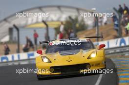Jan Magnussen (DEN) / Antonio Garcia (ESP) / Ricky Taylor (USA) #63 Corvette Racing GM Chevrolet Corvette C7.R  04.06.2017. Le Mans 24 Hour, Testing, Le Mans, France.