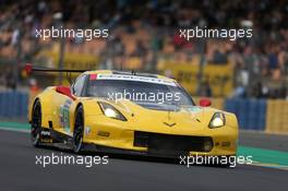 Jan Magnussen (DEN) / Antonio Garcia (ESP) / Ricky Taylor (USA) #63 Corvette Racing GM Chevrolet Corvette C7.R. 04.06.2017. Le Mans 24 Hour, Testing, Le Mans, France.