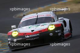 Michael Christensen (DEN) / Kevin Estre (FRA) #92 Porsche GT Team, Porsche 911 RSR. 04.06.2017. Le Mans 24 Hour, Testing, Le Mans, France.