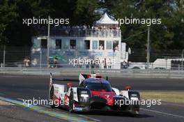 Mike Conway (GBR) / Kamui Kobayashi (JPN) / Stephane Sarrazin (FRA) #07 Toyota Gazoo Racing Toyota TS050 Hybrid. FIA World Endurance Championship, Le Mans 24 Hours -Qualifying, Thursday 15th June 2017. Le Mans, France.
