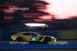 Jan Magnussen (DEN) / Antonio Garcia (ESP) / Jordan Taylor (USA) #63 Corvette Racing GM Chevrolet Corvette C7.R. FIA World Endurance Championship, Le Mans 24 Hours -Qualifying, Thursday 15th June 2017. Le Mans, France.