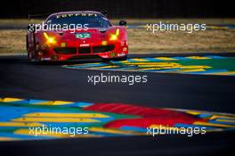 Giancarlo Fisichella (ITA) / Toni Vilander (FIN) / Pierre Kaffer (GER) #82 Risi Competizione Ferrari 488 GTE. FIA World Endurance Championship, Le Mans 24 Hours -Qualifying, Thursday 15th June 2017. Le Mans, France.