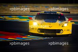 Oliver Gavin (GBR) / Tommy Milner (USA) / Marcel Fassler (SUI) #64 Corvette Racing GM Chevrolet Corvette C7.R. FIA World Endurance Championship, Le Mans 24 Hours -Qualifying, Thursday 15th June 2017. Le Mans, France.