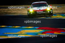 Richard Lietz (AUT) / Frederic Makowiecki (FRA) / Patrick Pilet (FRA) #91 Porsche GT Team, Porsche 911 RSR. FIA World Endurance Championship, Le Mans 24 Hours -Qualifying, Thursday 15th June 2017. Le Mans, France.