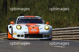 Gulf Racing - Porsche 991 RSR LMGTE Am - Michael WAINWRIGHT, Benjamin BARKER, Nicholas FOSTER 14.06.2017-18.06.2016 Le Mans 24 Hour Race 2017, Le Mans, France