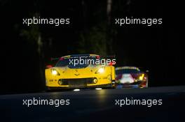 Oliver Gavin (GBR) / Tommy Milner (USA) / Marcel Fassler (SUI) #64 Corvette Racing GM Chevrolet Corvette C7.R. FIA World Endurance Championship, Le Mans 24 Hours - Race, Saturday 17th June 2017. Le Mans, France.