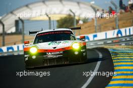 Richard Lietz (AUT) / Frederic Makowiecki (FRA) / Patrick Pilet (FRA) #91 Porsche GT Team, Porsche 911 RSR. FIA World Endurance Championship, Le Mans 24 Hours - Race, Saturday 17th June 2017. Le Mans, France.