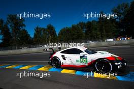 Michael Christensen (DEN) / Kevin Estre (FRA) / Dirk Werner (GER) #92 Porsche GT Team, Porsche 911 RSR. FIA World Endurance Championship, Le Mans 24 Hours - Race, Saturday 17th June 2017. Le Mans, France.