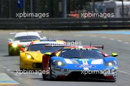 Ford Chip Ganassi Team USA - Ford GT LMGTE Pro - Ryan BRISCOE, Richard WESTBROOK, Scott DIXON 14.06.2017-18.06.2016 Le Mans 24 Hour Race 2017, Le Mans, France