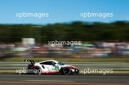 Michael Christensen (DEN) / Kevin Estre (FRA) / Dirk Werner (GER) #92 Porsche GT Team, Porsche 911 RSR. FIA World Endurance Championship, Le Mans 24 Hours - Race, Saturday 17th June 2017. Le Mans, France.