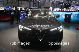 Alfa Romeo Stelvio 07-08.03.2017. Geneva International Motor Show, Geneva, Switzerland. www.xpbimages.com, EMail: requests@xpbimages.com - copy of publication required for printed pictures. Every used picture is fee-liable. © Copyright: Photo4 / XPB Images
