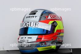 31.03.2017 - The helmet of Pepe Oriola (ESP) SEAT LeÃ³n TCR, Lukoil Craft-Bamboo Racing 01-02.04.2017 TCR International Series, Round 1, Rustavi International Motorpark, Rustavi, Georgia