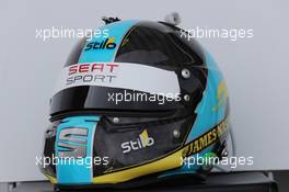 31.03.2017 -The helmet of  James Nash (GBR) SEAT LeÃ³n TCR, Lukoil Craft-Bamboo Racing 01-02.04.2017 TCR International Series, Round 1, Rustavi International Motorpark, Rustavi, Georgia