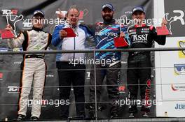 05.05.2017 - Race 1, 1st place Stefano Comini (SUI) Audi RS3 LMS, Comtoyou Racing, 2nd place Benjamin Lessennes (BEL) Honda Civic Type-R TCR, Boutsen Ginion Racing and 3rd place Attila Tassi (HUN) Honda Civic TCR, M1RA 04-06.05.2017 TCR International Series, Round 3, Spa Francorchamps, Spa, Belgium