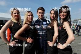 Race 2, Giacomo Altoe (ITA) Volkswagen Golf GTi TCR, West Coast Racing with Grid Girls 14.05.2017. TCR International Series, Rd 4, Monza, Italy, Sunday.