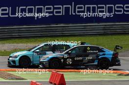Race 2, Frederic Vervisch (BEL) Audi RS 3 LMS TCR,Comtoyou Racing and Jean-Karl Vernay (FRA) Volkswagen Golf GTi TCR, Leopard Racing Team WRT 14.05.2017. TCR International Series, Rd 4, Monza, Italy, Sunday.