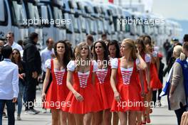 17.06.2017 - Qualifying, Girls in the paddock 16-18.06.2017 TCR International Series, Round 6, Hungaroring, Budapest, Hungary