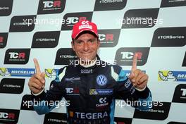 09.07.2017 - Race 2, Press conference, Gianni Morbidelli (ITA) Volkswagen Golf GTi TCR, West Coast Racing race winner 07-09.07.2017 TCR International Series, Round 6, Oschersleban, Germany