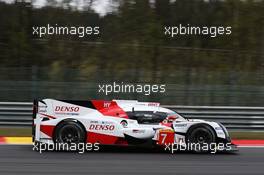Mike Conway (GBR) / Kamui Kobayashi (JPN) #07 Toyota Gazoo Racing Toyota TS050 Hybrid. 04.05.2017. FIA World Endurance Championship, Round 2, Spa-Francorchamps, Belgium, Thursday.