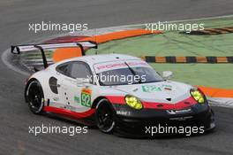 Michael Christensen (DEN) / Kevin Estre (FRA) #92 Porsche GT Team, Porsche 911 RSR. 31.03-02.04.2017. FIA World Endurance Championship, 'Prologue' Official Test Days, Monza, Italy.