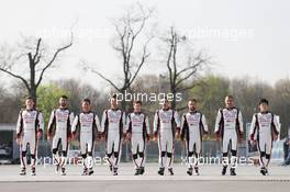 The 2017 Toyota Gazoo Racing driver line-up. 31.03-02.04.2017. FIA World Endurance Championship, 'Prologue' Official Test Days, Monza, Italy.