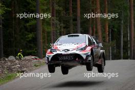 Shakedown, Essapeka Lappi (FIN) Janne Ferm (FIN), TOYOTA YARIS WRC, TOYOTA GAZOO RACING WRT 27-30.07.2017. FIA World Rally Championship 2016, Rd 9, Rally Finland, Jyvaskyla, Finland.