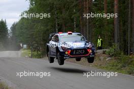 Shakedown, Dani Sordo (ESP)-Marc Marti (ESP),Hyundai i2 Coupe WRC, Hyundai Motorsport 27-30.07.2017. FIA World Rally Championship 2016, Rd 9, Rally Finland, Jyvaskyla, Finland.