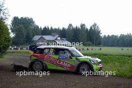 Valeriy Gorban (UKR)-Sergei Larens (EST) BMW Mini  John Cooper Works, Eurolamp World Rally Team 27-30.07.2017. FIA World Rally Championship 2016, Rd 9, Rally Finland, Jyvaskyla, Finland.