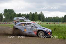 Dani Sordo (ESP)-Marc Marti (ESP),Hyundai i2 Coupe WRC, Hyundai Motorsport 27-30.07.2017. FIA World Rally Championship 2016, Rd 9, Rally Finland, Jyvaskyla, Finland.