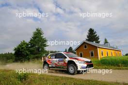 Jari Huttunen (FIN) -  Antti Linnaketo (FIN) Printsport, Skoda Fabia R5 27-30.07.2017. FIA World Rally Championship 2016, Rd 9, Rally Finland, Jyvaskyla, Finland.