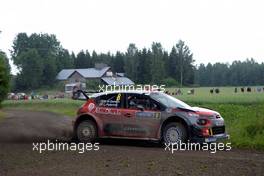 SHEIK KHALID AL QASSIMI (ARE) - CHRIS PATTERSON (GBR) CITROEN C3 WRC, CITROEN TOTAL ABU DHABI WRT 27-30.07.2017. FIA World Rally Championship 2016, Rd 9, Rally Finland, Jyvaskyla, Finland.