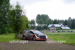 Mads Ostberg (NOR)-Ola Floene (NOR) Ford Fiesta WRC, M-Sport World Rally Team 27-30.07.2017. FIA World Rally Championship 2016, Rd 9, Rally Finland, Jyvaskyla, Finland.