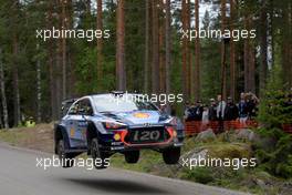 Shakedown, Thierry Neuville (BEL)-Nicolas Gilsoul (BEL) Hyundai i20 Coupe WRC, Hyundai Motorsport 27-30.07.2017. FIA World Rally Championship 2016, Rd 9, Rally Finland, Jyvaskyla, Finland.