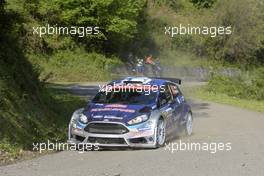 Shakedown, Teemu SUNINEN (FIN ) - Mikko MARKKULA (FIN)  FORD FIESTA R5, M-SPORT WORLD RALLY TEAM 06-09.04.2017. FIA World Rally Championship, Rd 4, Rally Tour De Corse, Ajaccio, Trier, France.