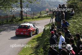 Shakedown, Simone Tempestini (ITA)-Giovanni Bernacchini (ITA), Citroen DS3 R5,GEKON RACING 06-09.04.2017. FIA World Rally Championship, Rd 4, Rally Tour De Corse, Ajaccio, Trier, France.