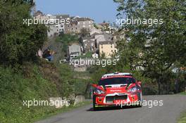 Shakedown, Simone Tempestini (ITA)-Giovanni Bernacchini (ITA), Citroen DS3 R5, GEKON RACING 06-09.04.2017. FIA World Rally Championship, Rd 4, Rally Tour De Corse, Ajaccio, Trier, France.