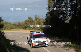 Martin KOCI (SVK)- Lukas KOSTKA (CZE) SKODA FABIA R5, STYLLEX - LRACING 06-09.04.2017. FIA World Rally Championship, Rd 4, Rally Tour De Corse, Ajaccio, Trier, France.