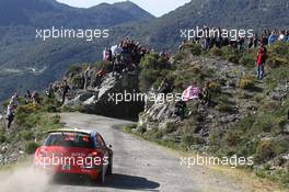 Simone Tempestini (ITA)-Giovanni Bernacchini (ITA), Citroen DS3 R5, GEKON RACING 06-09.04.2017. FIA World Rally Championship, Rd 4, Rally Tour De Corse, Ajaccio, Trier, France.