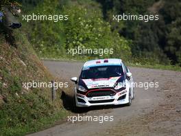 Julius TANNERT (DEU) - Juergen HEIGL (AUT) FORD FIESTA R2, ADAC SACHSEN E.V. 06-09.04.2017. FIA World Rally Championship, Rd 4, Rally Tour De Corse, Ajaccio, Trier, France.