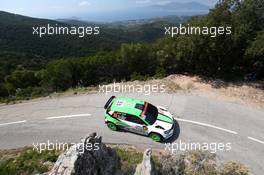 Jan KOPECKY (CZE) - Pavel DRESLER (CZE) SKODA FABIA, SKODA MOTORSPORT 06-09.04.2017. FIA World Rally Championship, Rd 4, Rally Tour De Corse, Ajaccio, Trier, France.