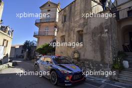 Dani Sordo (ESP)-Marc Marti (ESP),Hyundai i2 Coupe WRC, Hyundai Motorsport 06-09.04.2017. FIA World Rally Championship, Rd 4, Rally Tour De Corse, Ajaccio, Trier, France.