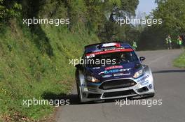 Shakedown, Eric Camilli (FRA)-Benjamin Veillas (FRA) Ford Fiesta, M-Sport World Rally Team 06-09.04.2017. FIA World Rally Championship, Rd 4, Rally Tour De Corse, Ajaccio, Trier, France.
