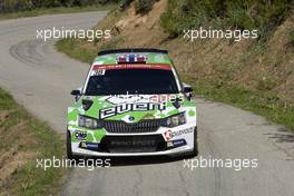 Ole Christian VEIBY(NOR) - Stig Rune SKJAERMOEN (NOR) SKODA FABIA R5, PRINTSPORT 06-09.04.2017. FIA World Rally Championship, Rd 4, Rally Tour De Corse, Ajaccio, Trier, France.