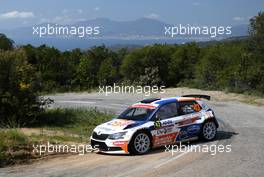 Martin KOCI (SVK)- Lukas KOSTKA (CZE) SKODA FABIA R5, STYLLEX - LRACING 06-09.04.2017. FIA World Rally Championship, Rd 4, Rally Tour De Corse, Ajaccio, Trier, France.