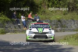 Shakedown, Andreas Mikkelsen (NOR)-Anders Jaeger (NOR) SKODA FABIA, SKODA MOTORSPORT 06-09.04.2017. FIA World Rally Championship, Rd 4, Rally Tour De Corse, Ajaccio, Trier, France.