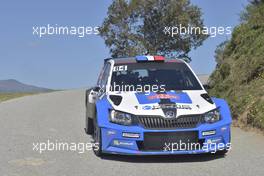 Stephane SARRAZIN (FRA)- Jacques Julien RENUCCI (FRA) HYUNDAI I20 R5 06-09.04.2017. FIA World Rally Championship, Rd 4, Rally Tour De Corse, Ajaccio, Trier, France.