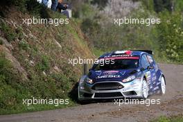 Shakedown, Pierre Louis LOUBET (FRA) - Vincent LANDAIS (FRA) FORD FIESTA R5 06-09.04.2017. FIA World Rally Championship, Rd 4, Rally Tour De Corse, Ajaccio, Trier, France.